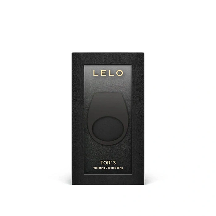Эрекционное кольцо с вибрацией LELO Tor 3 Black, управление со смартфона