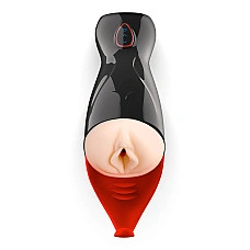 Премиум-вибромастурбатор Real Body - Real Sucking Pussy 2, всасывание, звук, стимуляция промежности