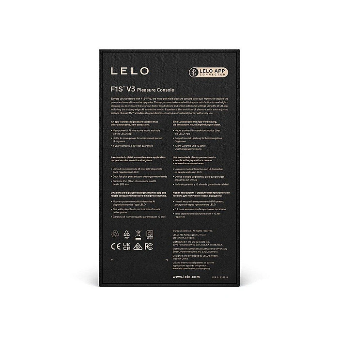 Смарт-мастурбатор LELO F1S V3 Teal, 2 мотора, 8 режимов, стимуляция звуковыми волнами