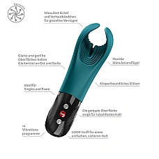 Вібратор для пеніса Fun Factory MANTA Bottle Green, підходить для парних ігор