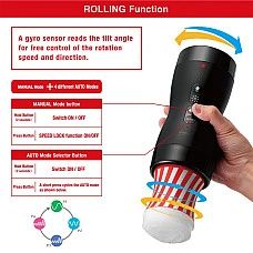 Автоматичний мастурбатор Tenga VACUUM GYRO ROLLER SET, ротація та вакуум, сумісний з Tenga Cup