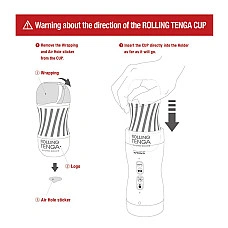 Автоматичний мастурбатор Tenga VACUUM GYRO ROLLER SET, ротація та вакуум, сумісний з Tenga Cup