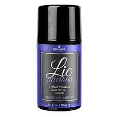 Гель для мінету Sensuva Lic-o-licious Blueberry Muffin (50 мл), оліїстий, без цукру