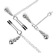 Зажимы для сосков и клитора Bedroom Fantasies: Nipple and Clitoris Clamps - Silver