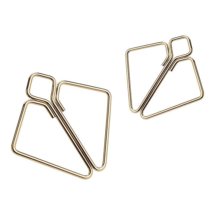 Зажимы для сосков с тяжелой подвеской LOCKINK Nipple Clamps with Heavy Pendant, золотистые