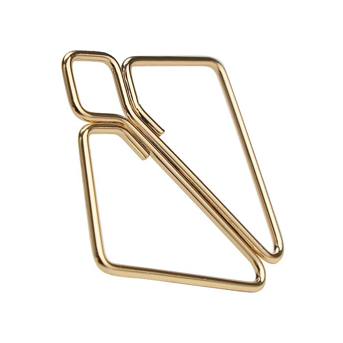 Зажимы для сосков с тяжелой подвеской LOCKINK Nipple Clamps with Heavy Pendant, золотистые
