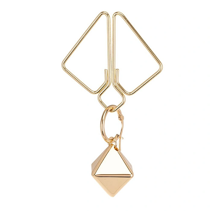 Зажимы для сосков с тяжелой подвеской LOCKINK Nipple Clamps with Heavy Pendant, золотистые