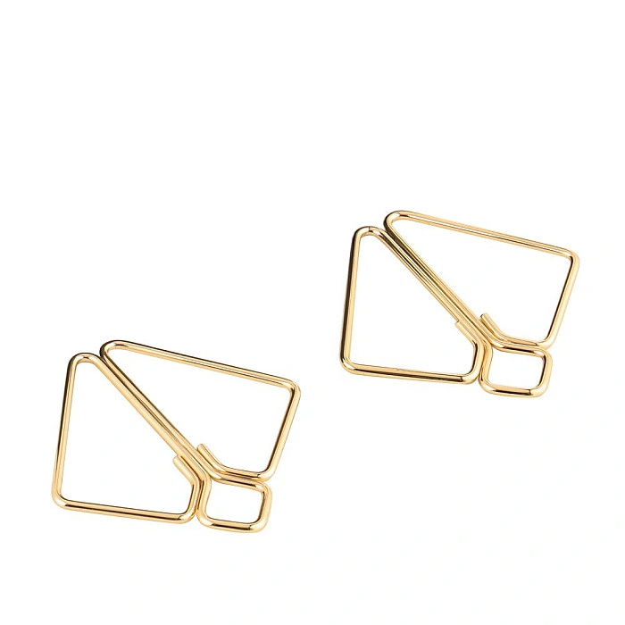 Зажимы для сосков с тяжелой подвеской LOCKINK Nipple Clamps with Heavy Pendant, золотистые