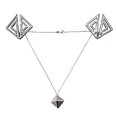 Затискачі для сосків з важкою підвіскою LOCKINK Adjustable Nipple Clamps with Heavy Pendant - Grey