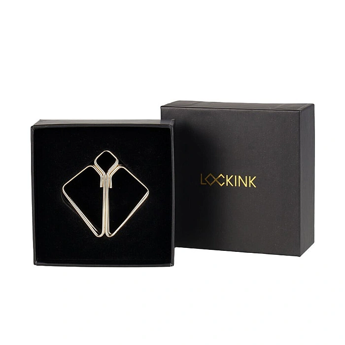 Зажимы для сосков LOCKINK Minimalism Nipple Clamps, золотистые