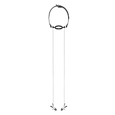 Затискачі для сосків з кляпом Bedroom Fantasies Nipple Clamps & Silicone Gag Ring