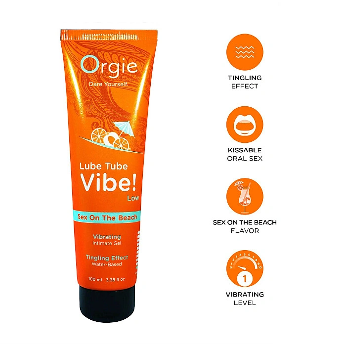 Вібролубрикант Orgie Lube Tube Vibe! Sex On The Beach 100 мл