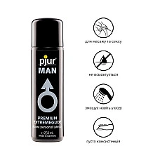 Густа силіконова змазка pjur MAN Premium Extremeglide 250 мл із тривалим ефектом, економна